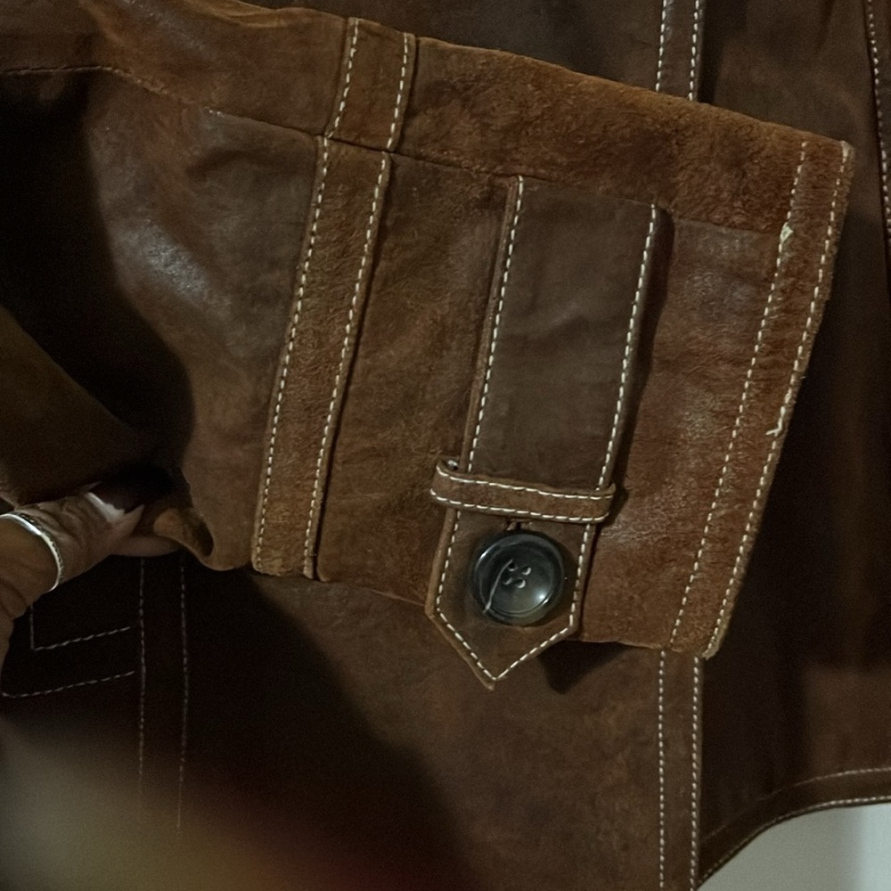 Guess rust suede jacket - Picture 4 of 8